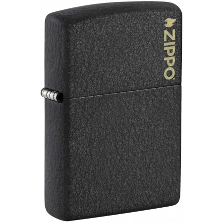 Зажигалка ZIPPO Logo Black Crackle™ 236ZL