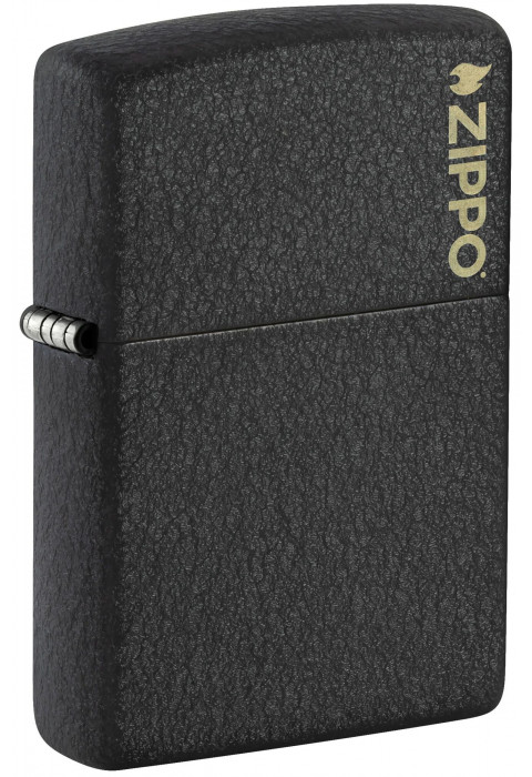 Зажигалка ZIPPO Logo Black Crackle™ 236ZL
