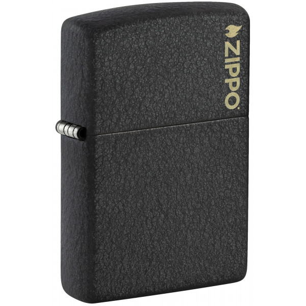 Зажигалка ZIPPO Logo Black Crackle™ 236ZL