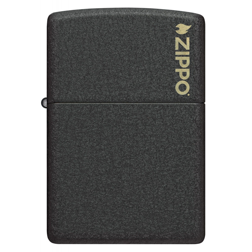 Зажигалка ZIPPO Logo Black Crackle™ 236ZL