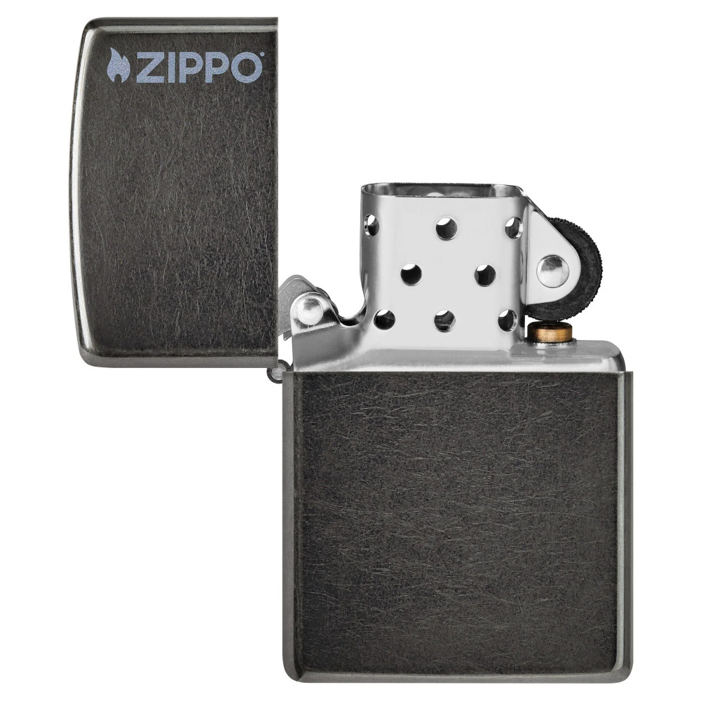 Зажигалка ZIPPO Logo с покрытием Gray Dusk 28378ZL