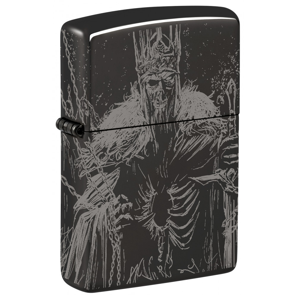 Зажигалка ZIPPO Skull King High Polish Black 46139