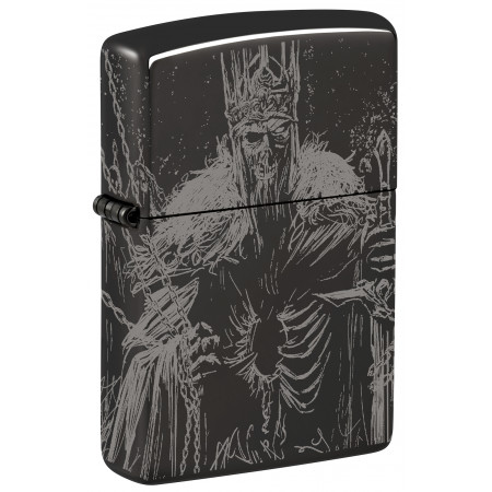 Зажигалка ZIPPO Skull King High Polish Black 46139