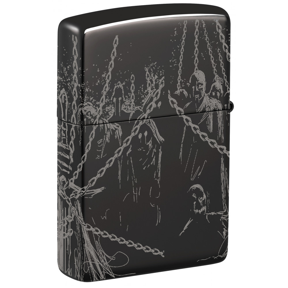 Зажигалка ZIPPO Skull King High Polish Black 46139