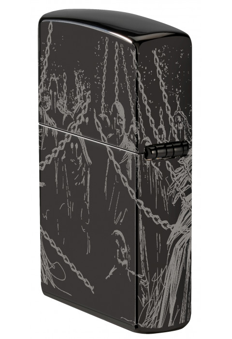 Зажигалка ZIPPO Skull King High Polish Black 46139