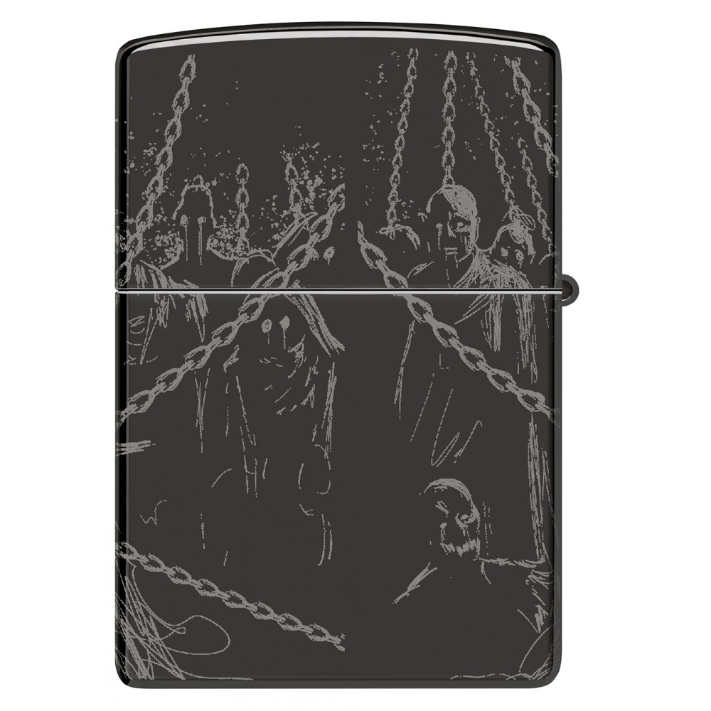 Зажигалка ZIPPO Skull King High Polish Black 46139