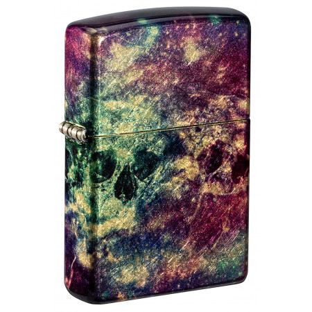 Зажигалка ZIPPO Galaxy Skull 540 Tumbled Brass 46147