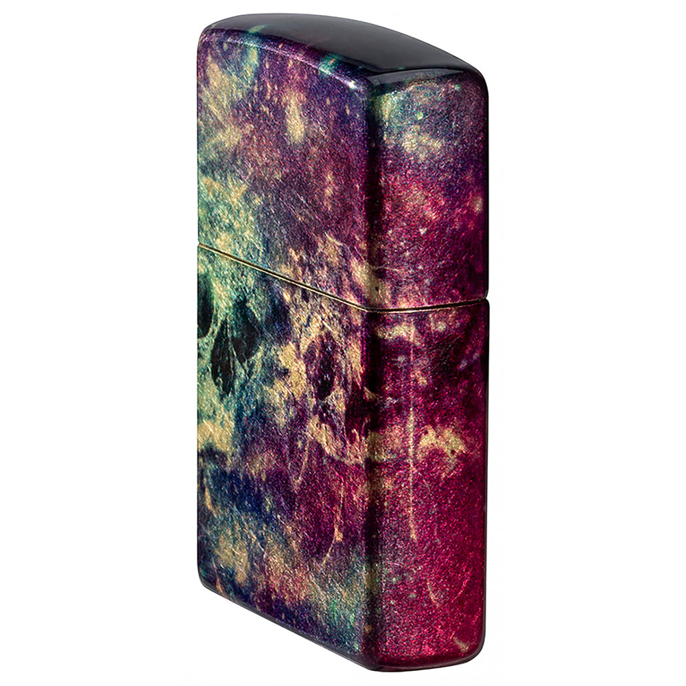Зажигалка ZIPPO Galaxy Skull 540 Tumbled Brass 46147