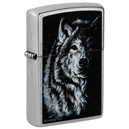 Зажигалка ZIPPO Shadow Wolf Street Chrome 46149
