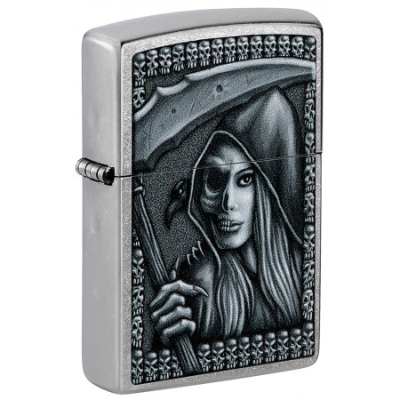 Зажигалка ZIPPO Grim Beauty Street Chrome 46151