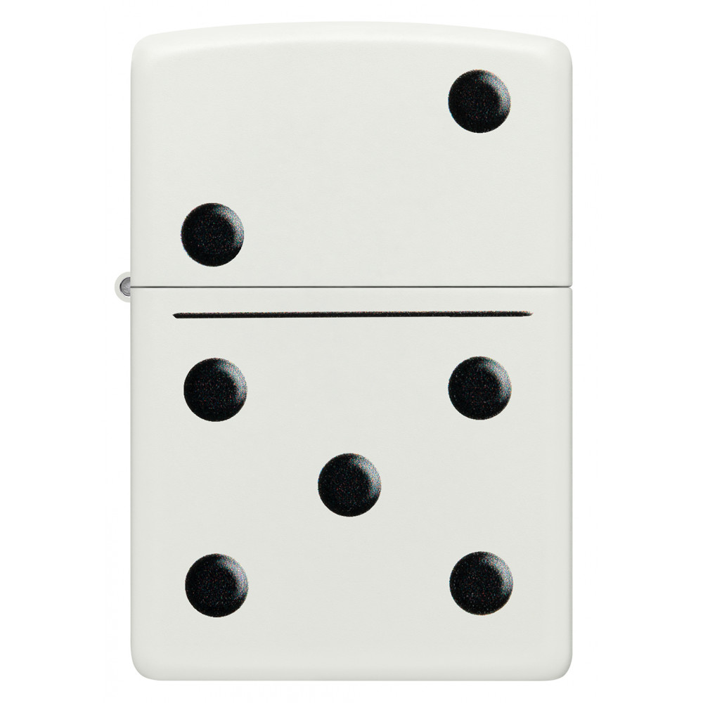 Зажигалка ZIPPO Domino Design White Matte 46159