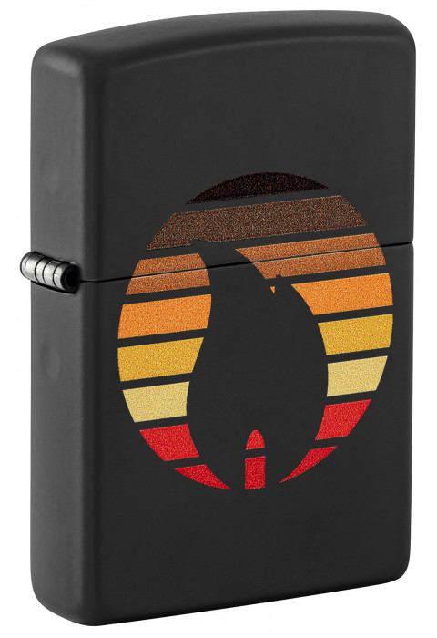 Зажигалка ZIPPO Colorblock Black Matte 46168