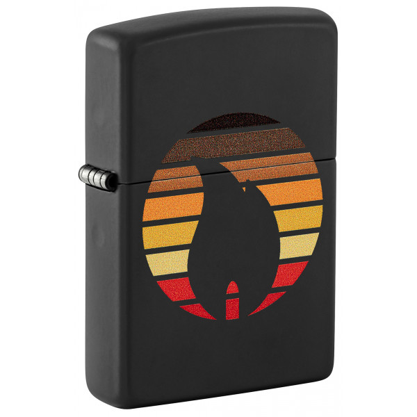 Зажигалка ZIPPO Colorblock Black Matte 46168