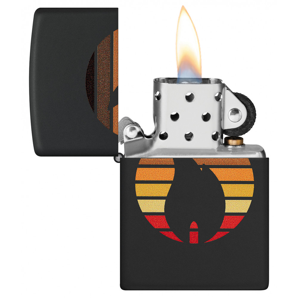 Зажигалка ZIPPO Colorblock Black Matte 46168