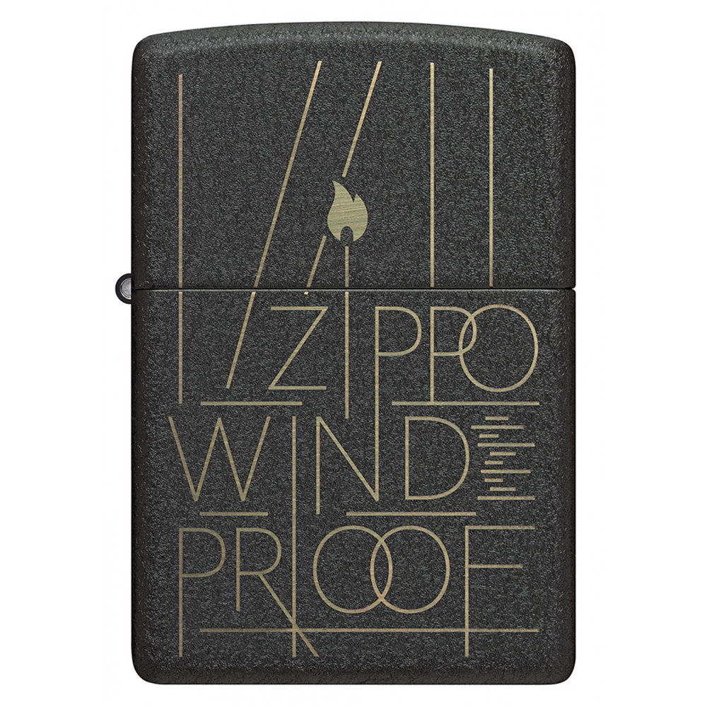Зажигалка ZIPPO Line Art Black Crackle™ 46172