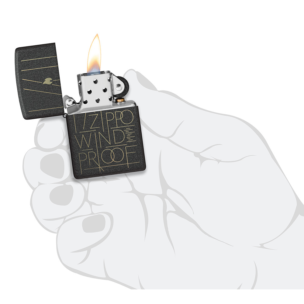 Зажигалка ZIPPO Line Art Black Crackle™ 46172