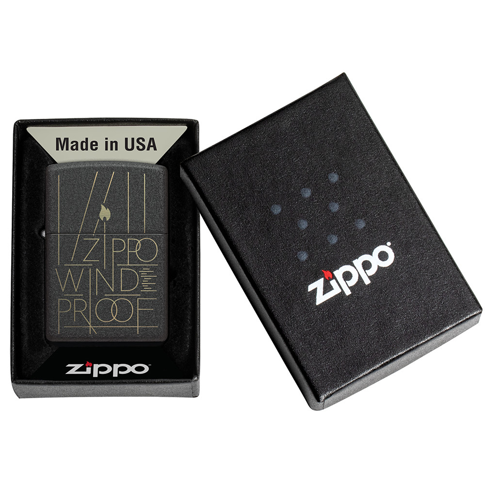 Зажигалка ZIPPO Line Art Black Crackle™ 46172