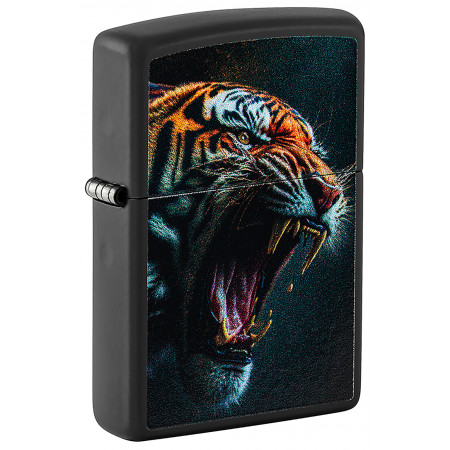 Зажигалка ZIPPO Tiger Roar Design Black Matte 46241