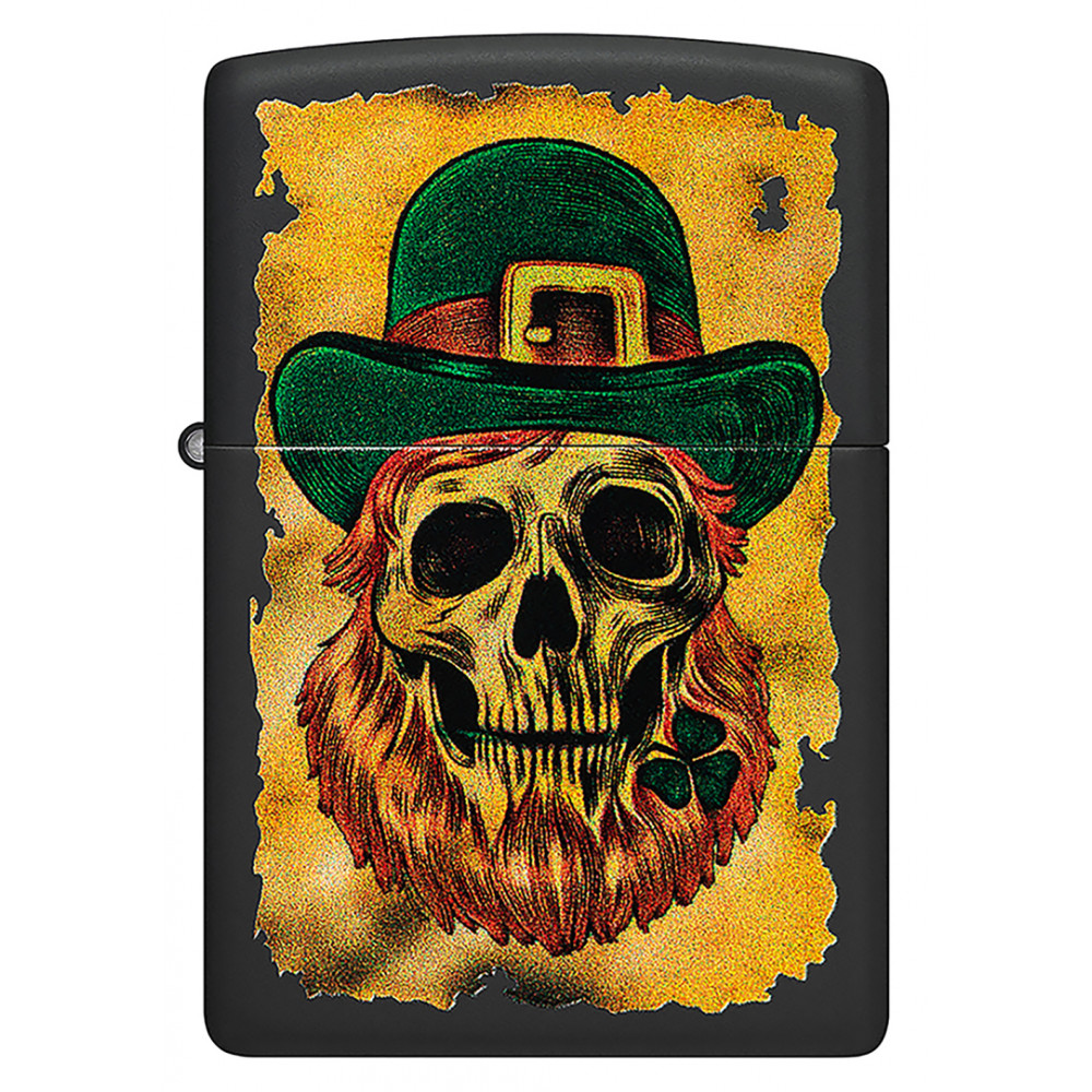 Зажигалка ZIPPO Lucky Map Black Matte 46244