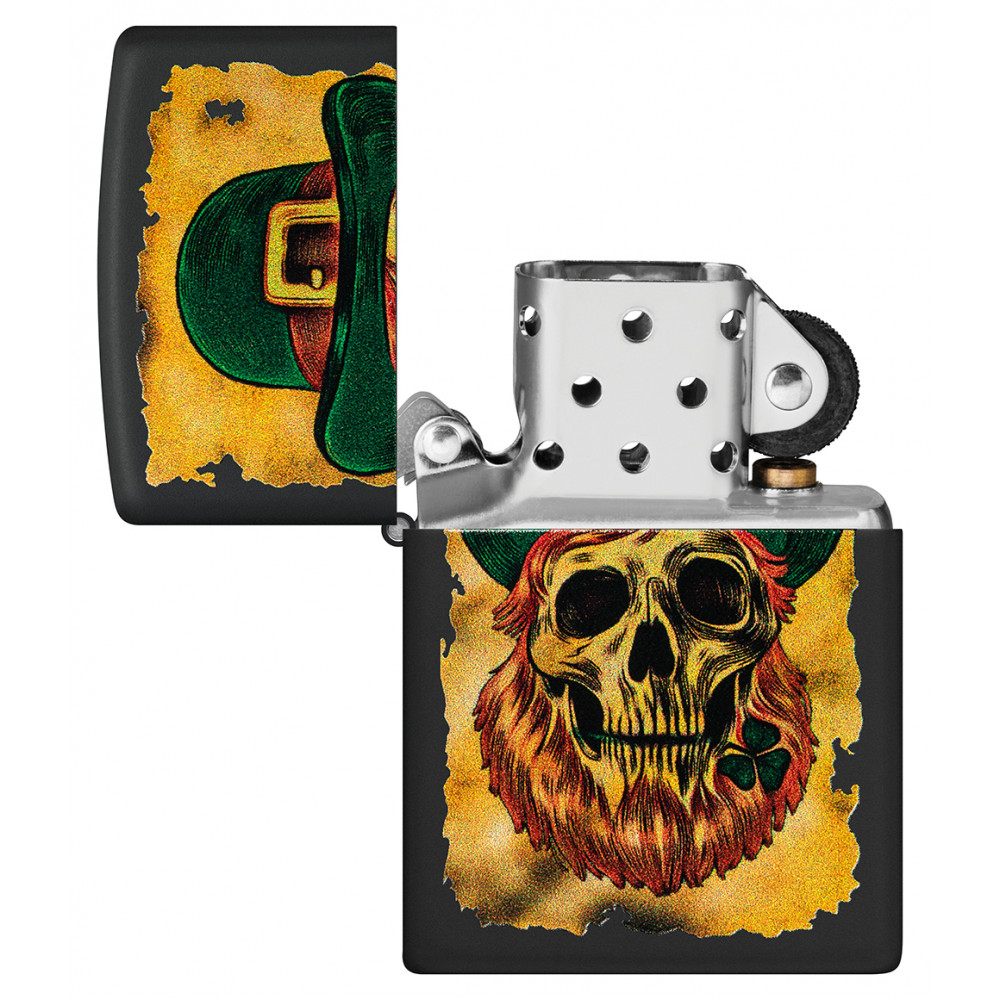 Зажигалка ZIPPO Lucky Map Black Matte 46244