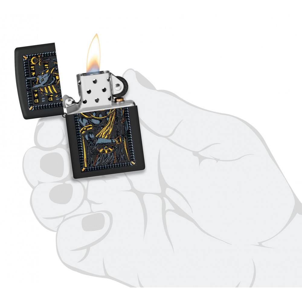 Зажигалка ZIPPO Anubis Black Matte 46245