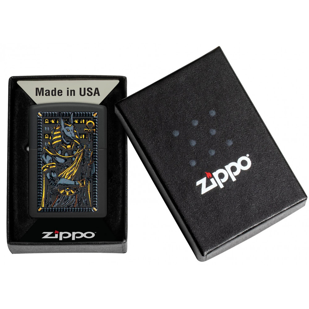 Зажигалка ZIPPO Anubis Black Matte 46245