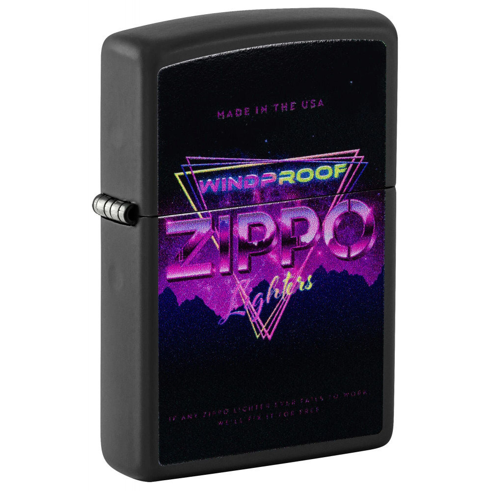 Зажигалка ZIPPO Sign Design Black Matte 46247