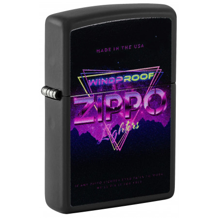 Зажигалка ZIPPO Sign Design Black Matte 46247