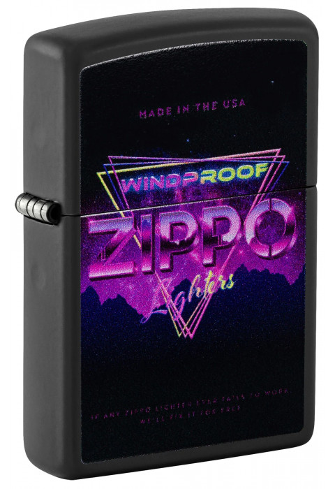 Зажигалка ZIPPO Sign Design Black Matte 46247