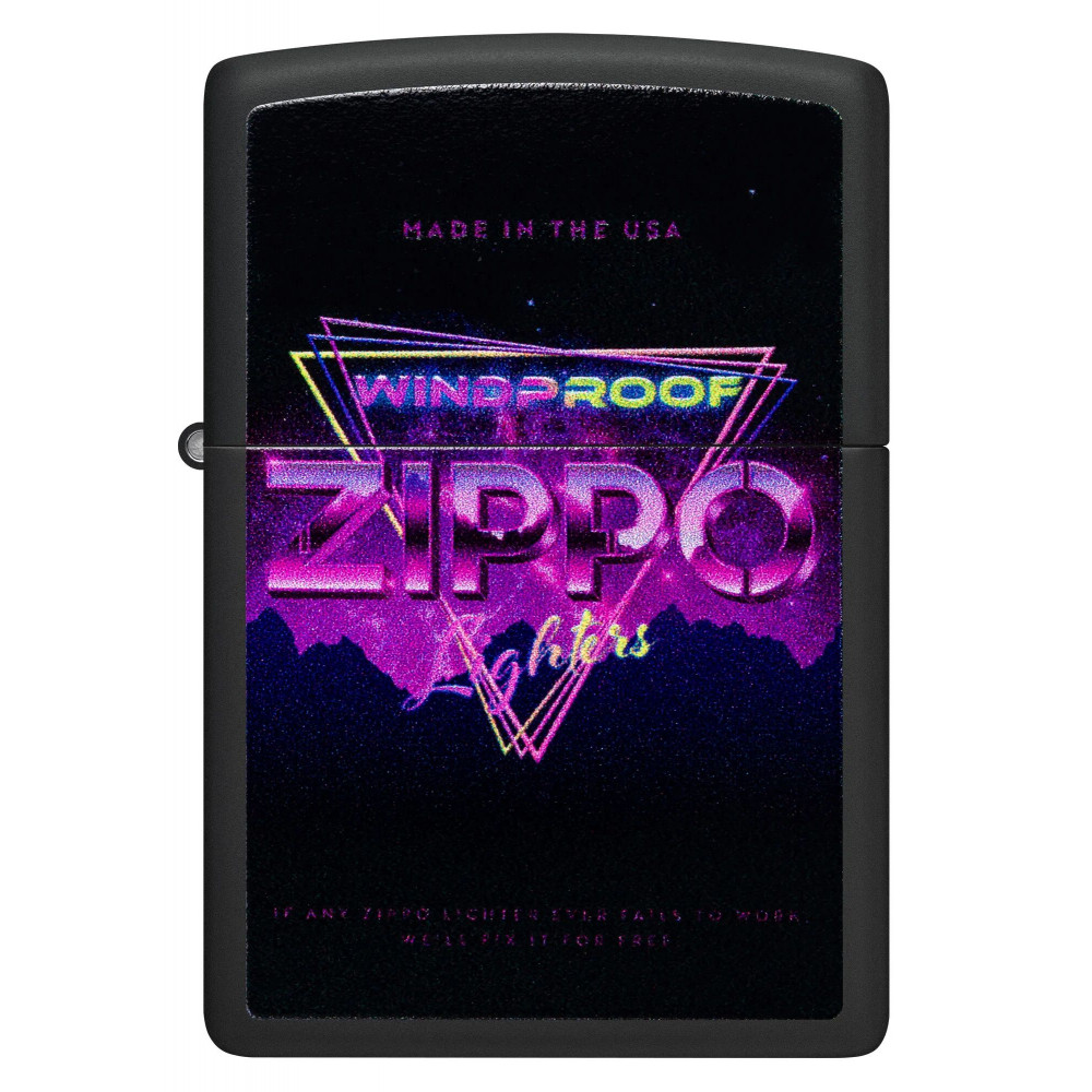 Зажигалка ZIPPO Sign Design Black Matte 46247
