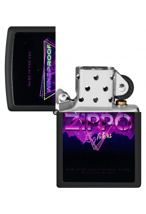 Зажигалка ZIPPO Sign Design Black Matte 46247