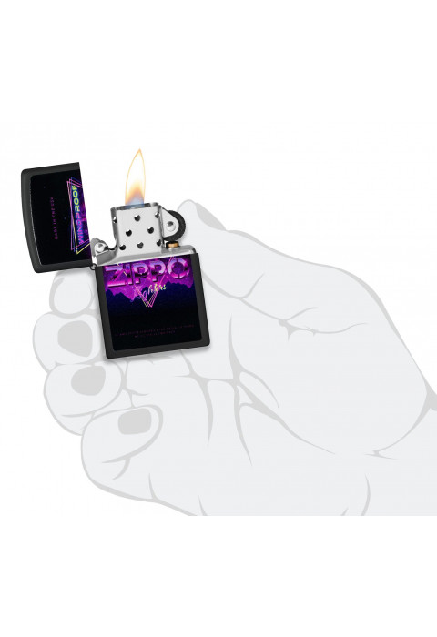 Зажигалка ZIPPO Sign Design Black Matte 46247