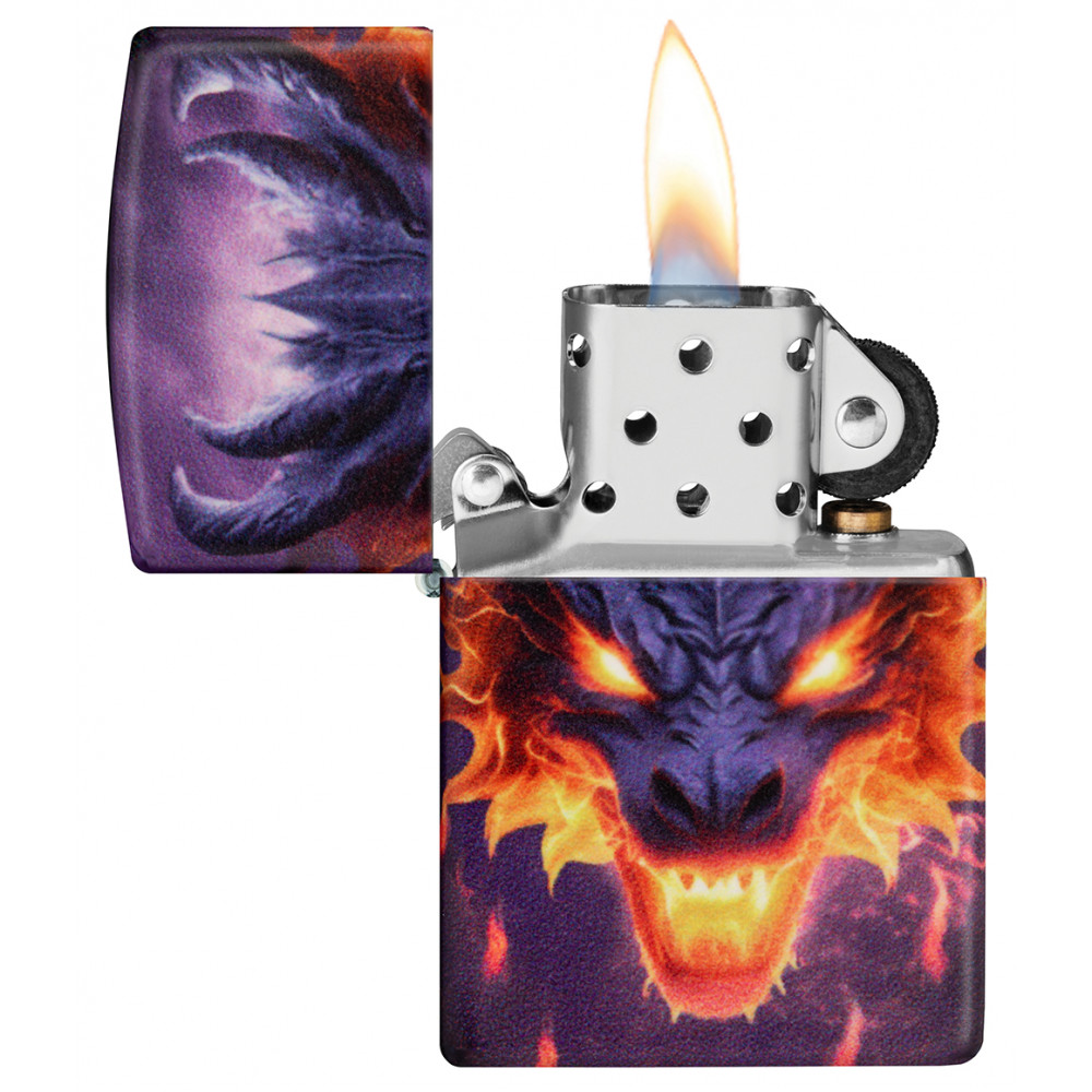Зажигалка ZIPPO Glowing Dragon Glow In The Dark Green 46251