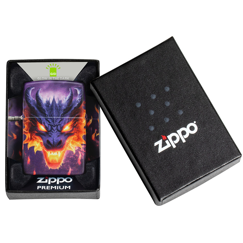 Зажигалка ZIPPO Glowing Dragon Glow In The Dark Green 46251