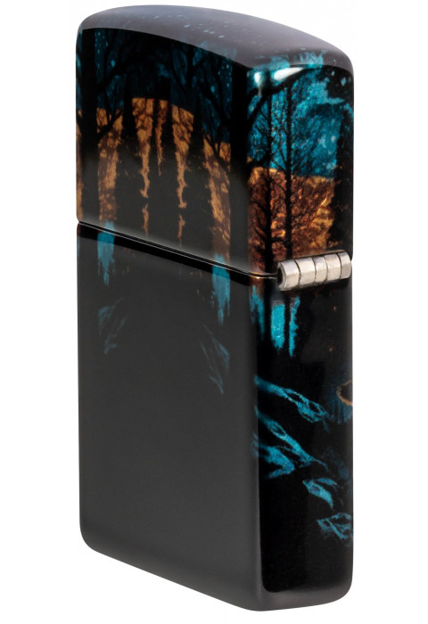 Зажигалка ZIPPO Moonlight Wolf Design 540 Tumbled Chrome 46252