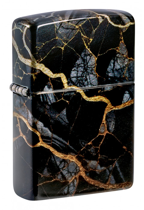 Зажигалка ZIPPO Fusion Marble Design 540 Tumbled Chrome 46255