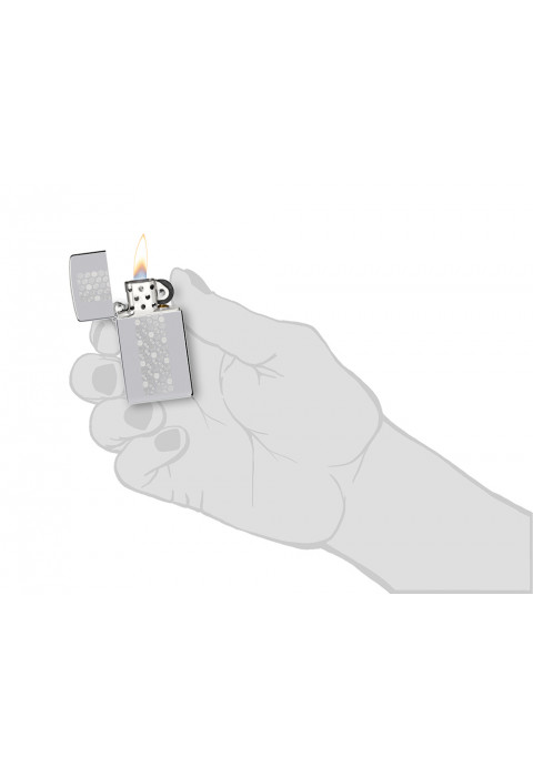 Зажигалка ZIPPO Slim® Honeycomb Design High Polish Chrome 46270