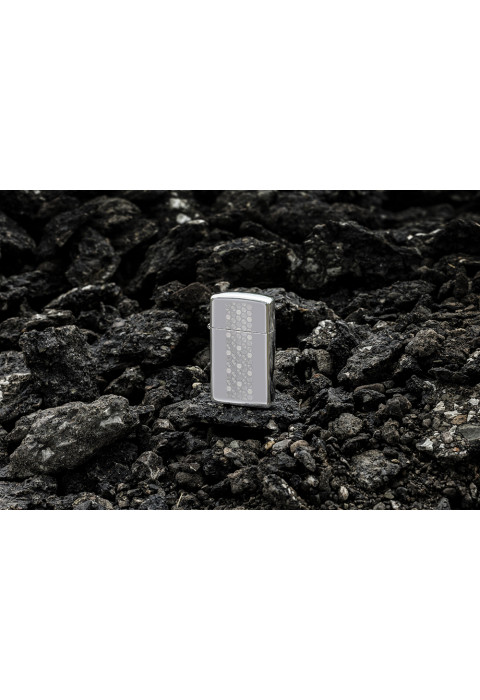 Зажигалка ZIPPO Slim® Honeycomb Design High Polish Chrome 46270