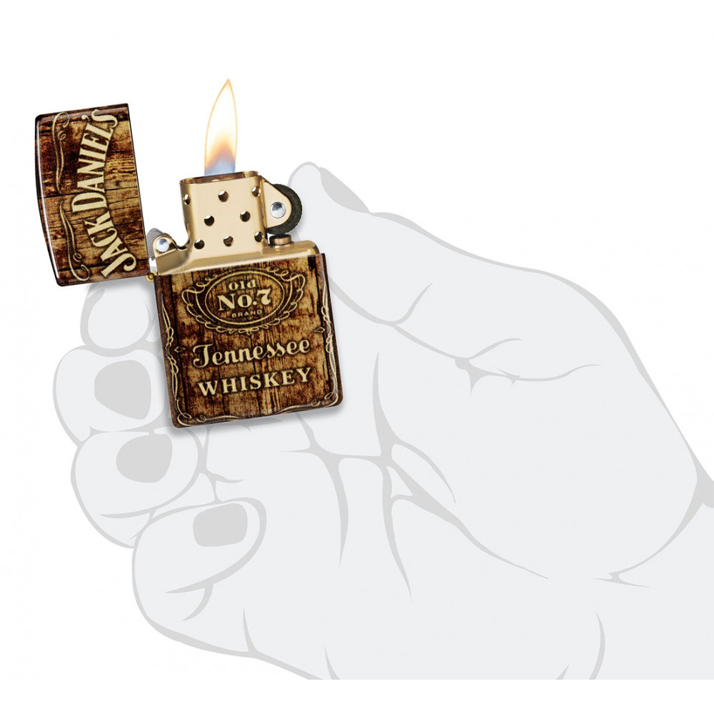 Зажигалка ZIPPO Jack Daniel's 540 Tumbled Brass 46278