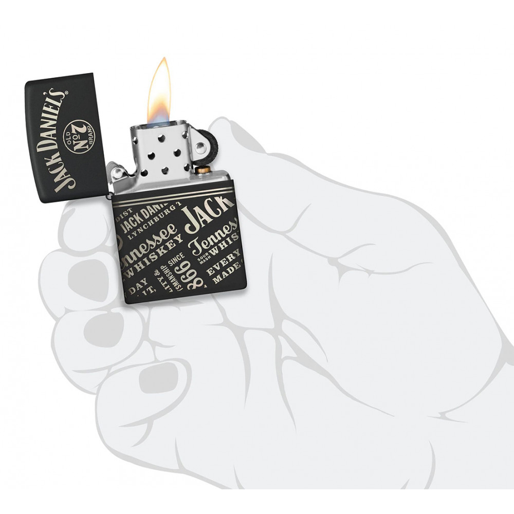 Зажигалка ZIPPO Jack Daniel's Black Matte 46279