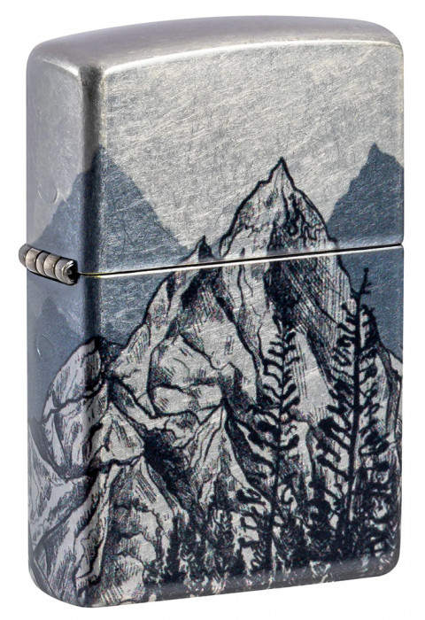 Зажигалка ZIPPO Mountain Sketch 540 Tumbled Chrome 46280