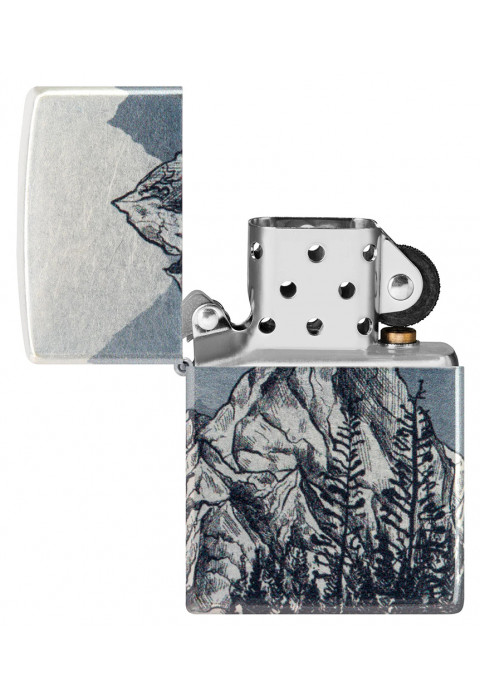 Зажигалка ZIPPO Mountain Sketch 540 Tumbled Chrome 46280