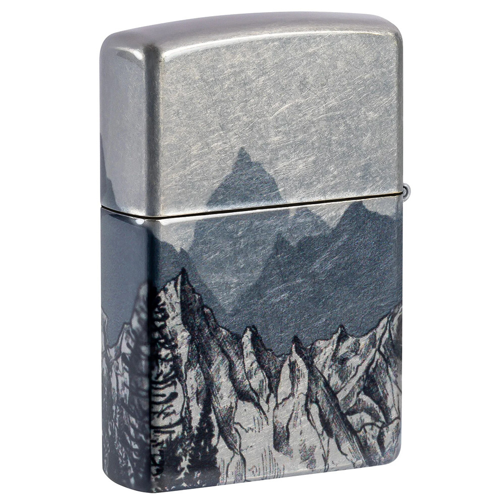 Зажигалка ZIPPO Mountain Sketch 540 Tumbled Chrome 46280