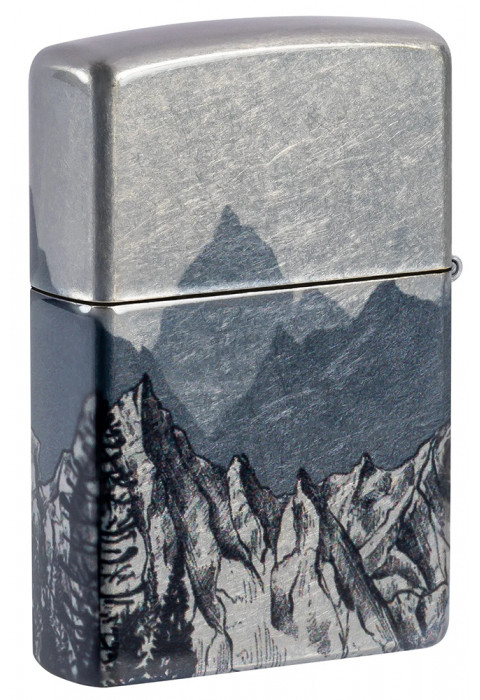 Зажигалка ZIPPO Mountain Sketch 540 Tumbled Chrome 46280