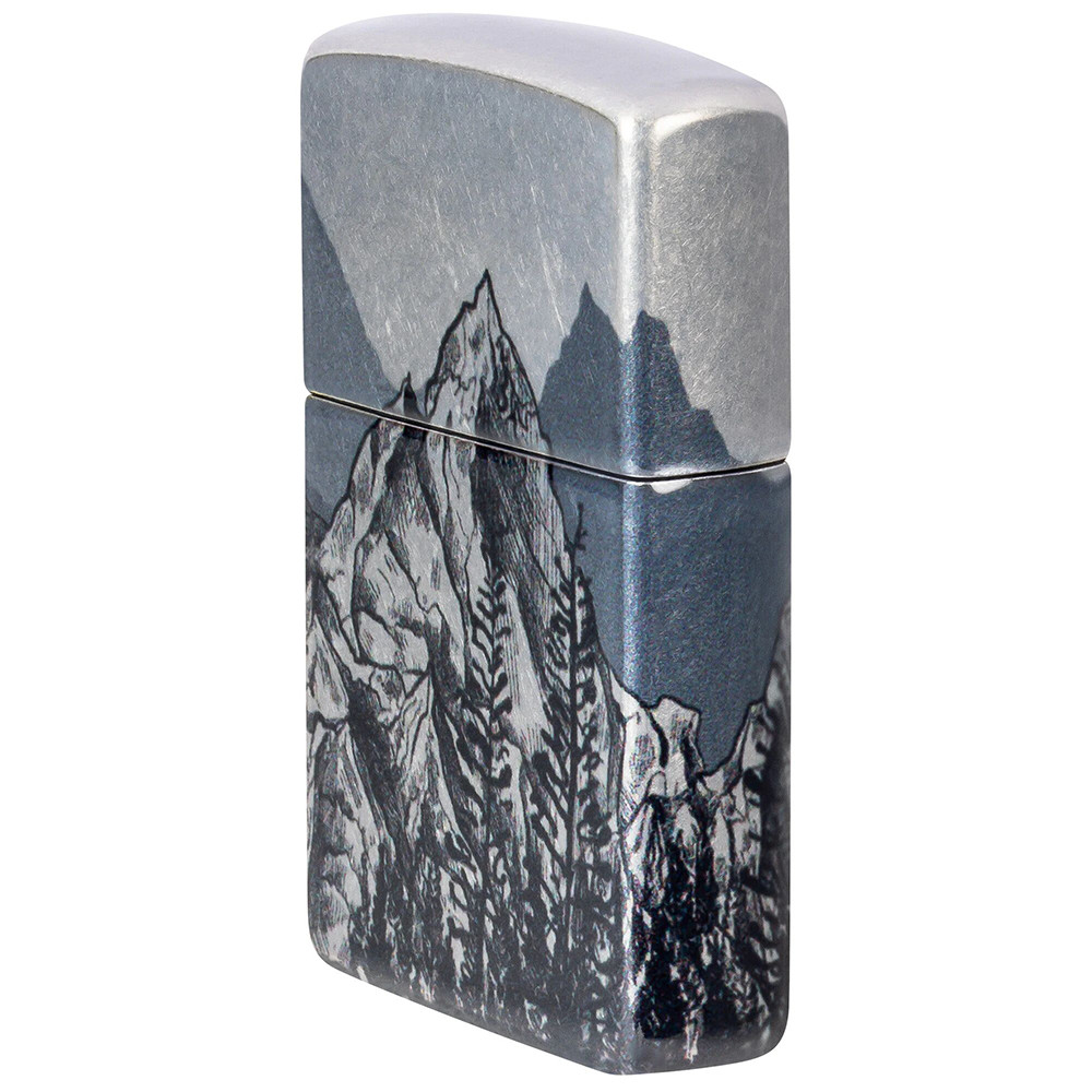 Зажигалка ZIPPO Mountain Sketch 540 Tumbled Chrome 46280