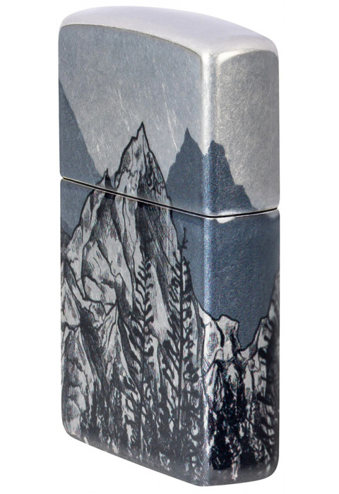 Зажигалка ZIPPO Mountain Sketch 540 Tumbled Chrome 46280