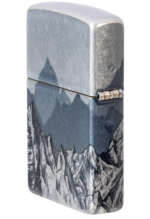 Зажигалка ZIPPO Mountain Sketch 540 Tumbled Chrome 46280