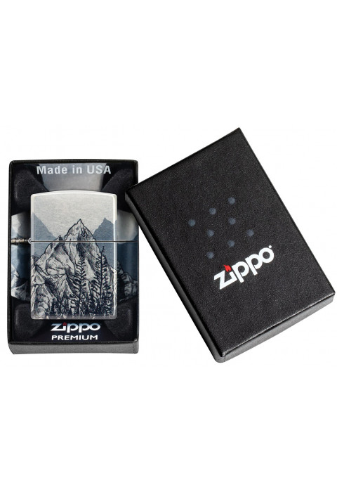 Зажигалка ZIPPO Mountain Sketch 540 Tumbled Chrome 46280