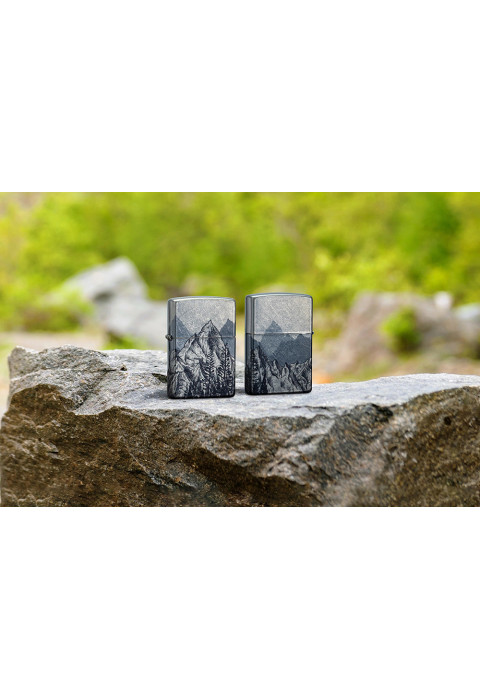 Зажигалка ZIPPO Mountain Sketch 540 Tumbled Chrome 46280