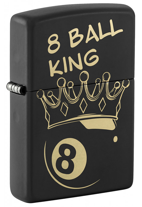 Зажигалка ZIPPO Billiards Champion Design Black Matte 46291